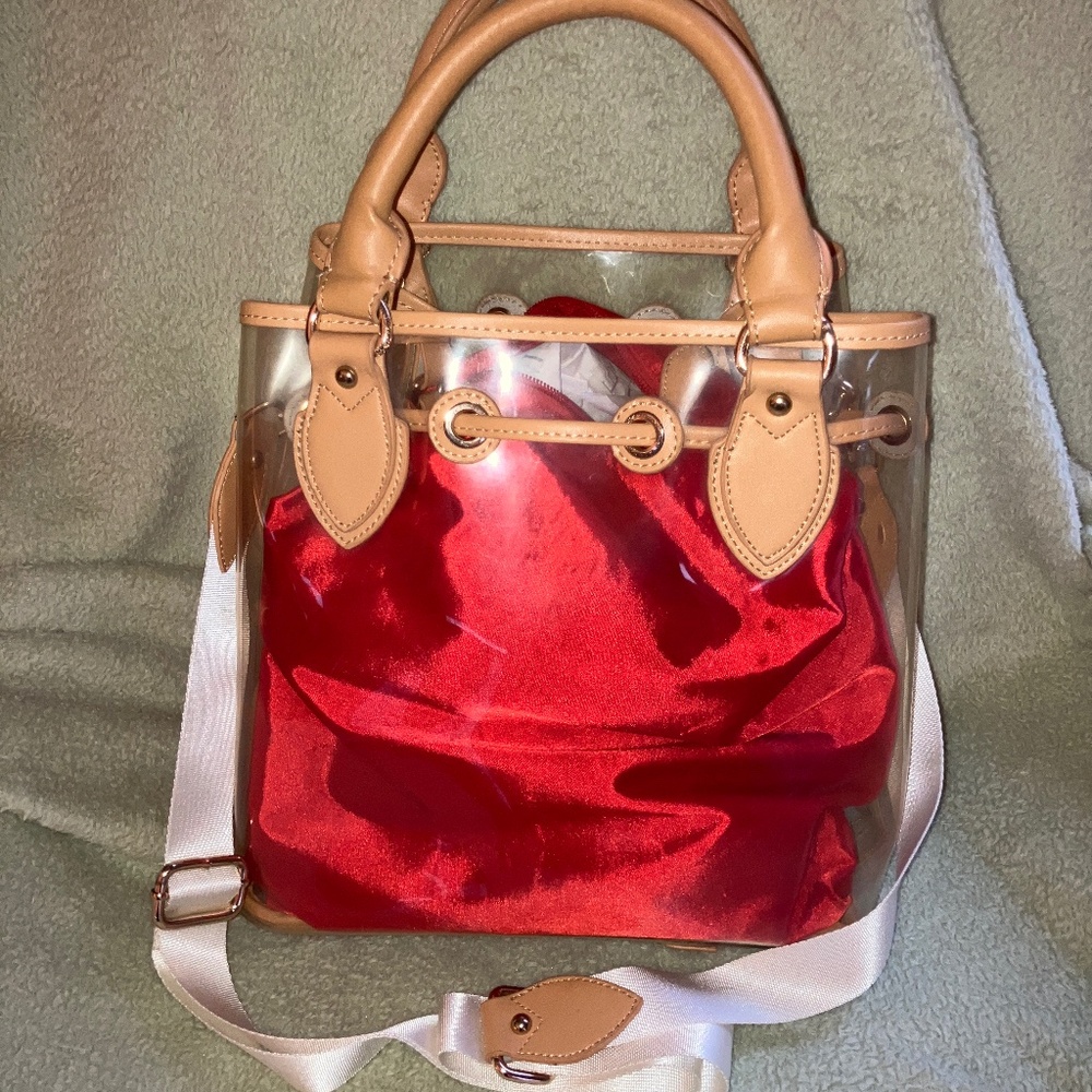 Dominie clear jelly bag tote